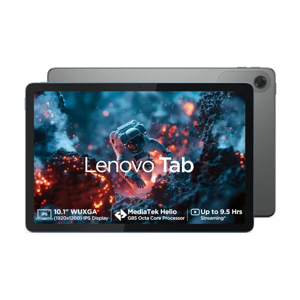 Lenovo Tab | 10.1" Display, 4G (LTE) + Wi-Fi (Calling)| 4 GB RAM+64 GB ROM (Expandable up to 1 TB), MediaTek Helio G85,Metal Body